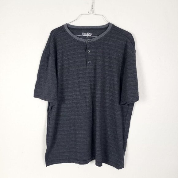 Big Sky Outfitters Short Sleeve 3 Button Shirt T-Shirt XL - Picture 5 of 5